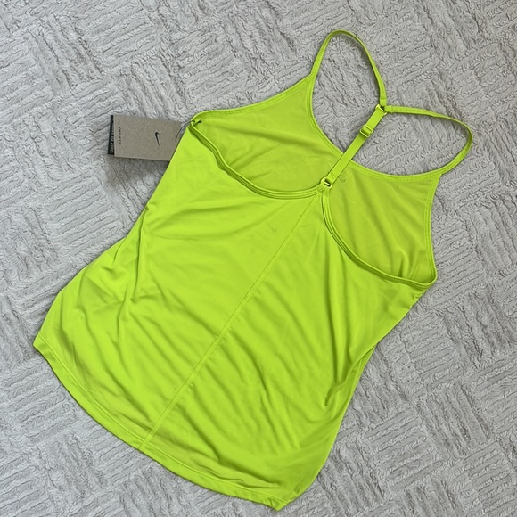 Nike Dri-fit Elastika Tank women’s training top in atomic green NWT Size Small - Picture 13 of 16
